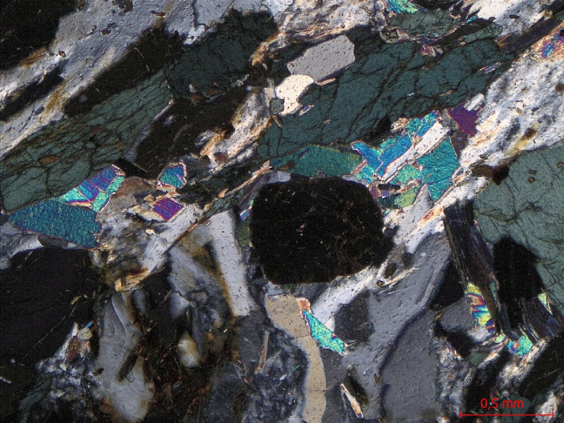  Microscope Micaschiste à grenat et chloritoïde Micaschiste de Bois-de-Céné Massif armoricain Unité de Bois-de-Céné Paulx La Platelière